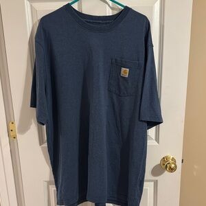 Carhartt Blue Short Sleeve Tee Classic Crew Neck